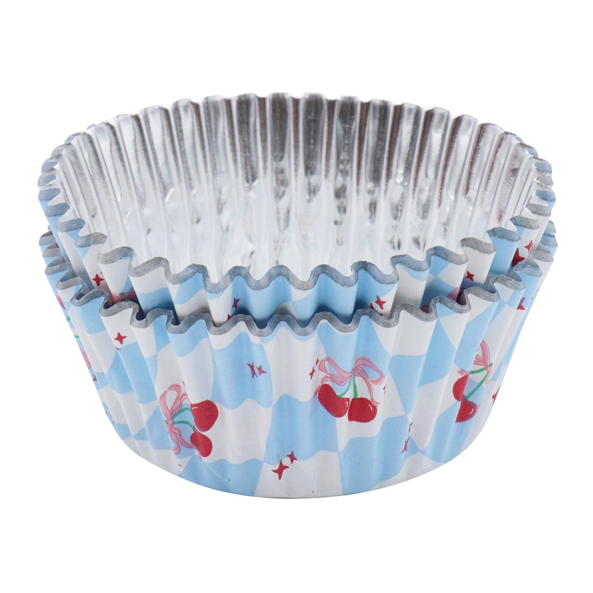 Vintage Foil-Lined Cupcake Cases - Tied with a Little Bow (Pack of 30)