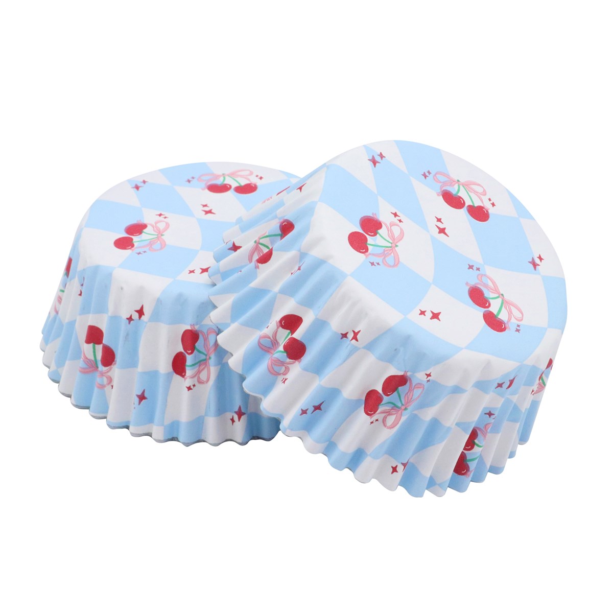 Vintage Foil-Lined Cupcake Cases - Tied with a Little Bow (Pack of 30)