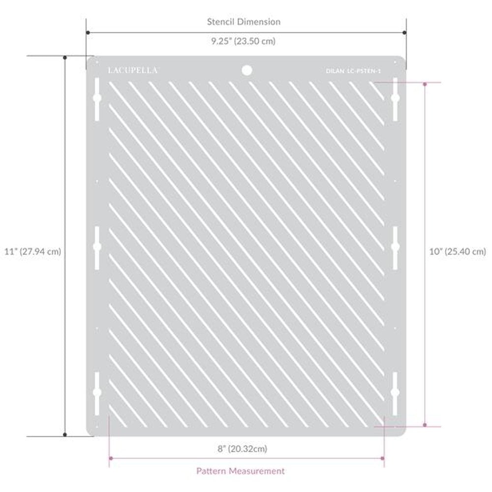 Lacupella Seamless Pattern Cake Stencil - DILAN