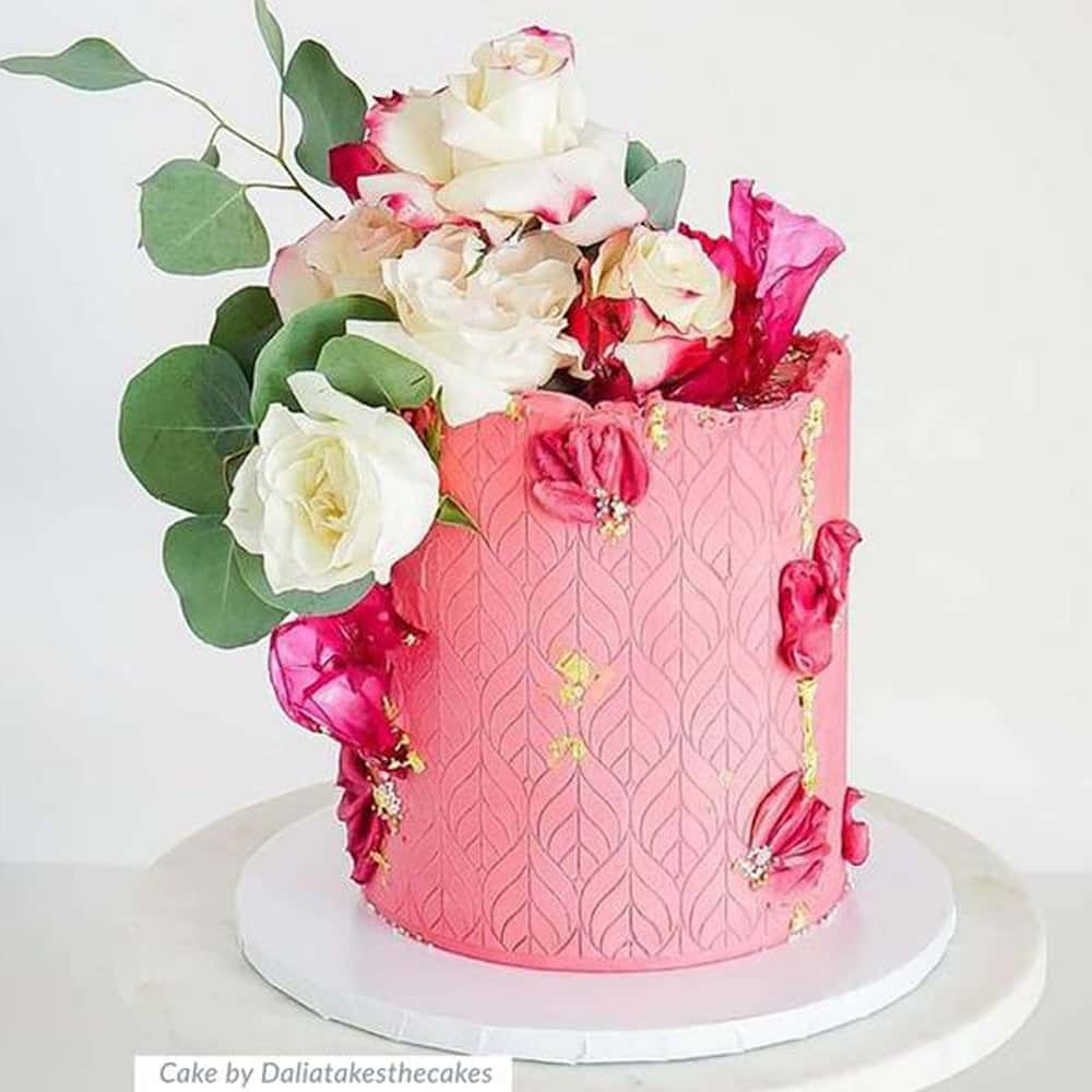 Lacupella Seamless Pattern Cake Stencil - LUMINA