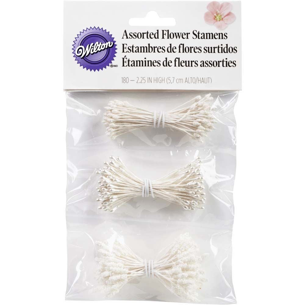 WILTON - Assorted Flower Stamens Pack Of 3 Styles