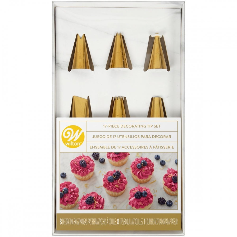 WILTON Golden Decorating Tip Set