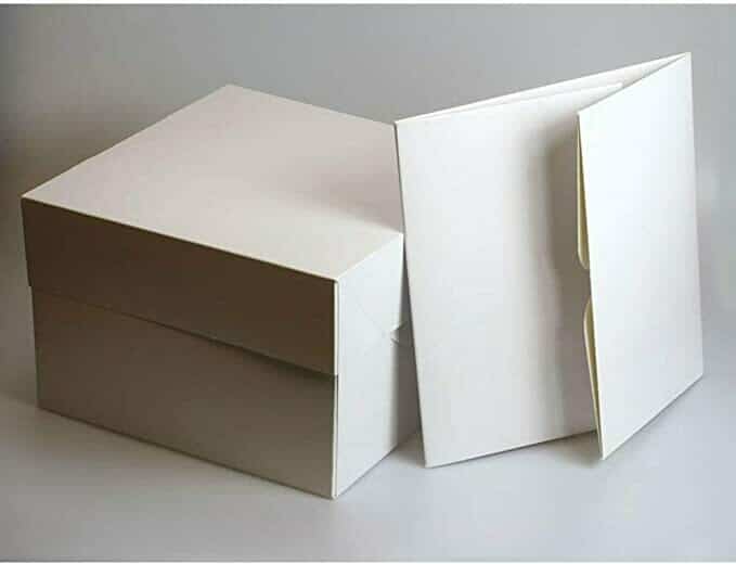 SINGLE - WHITE CAKE BOX