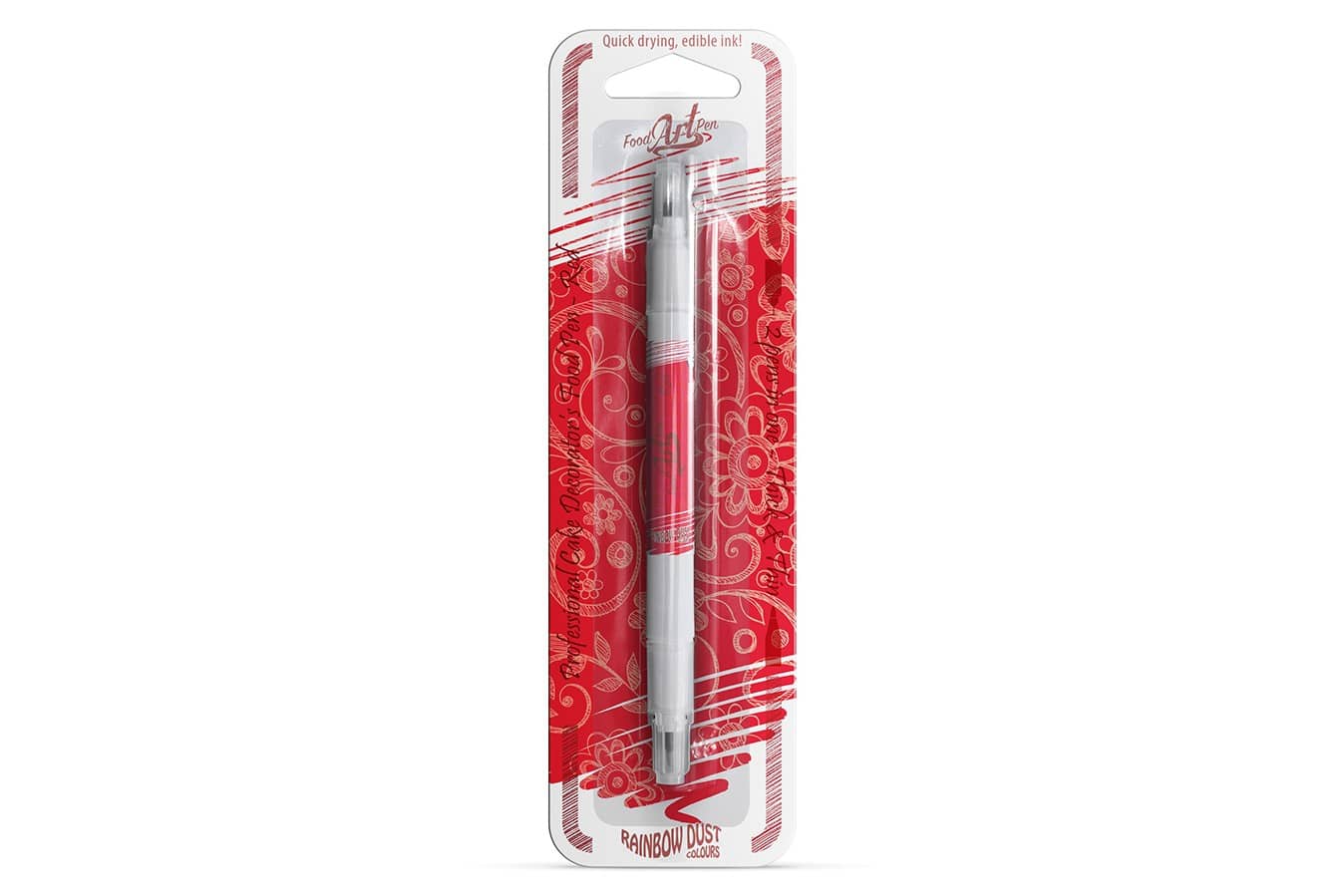 RAINBOW DUST : 2 NIB PEN : RED