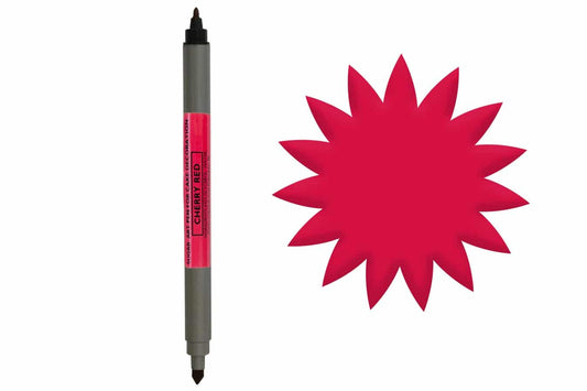 SUGAR ART DOUBLE ENDED PEN - CHERRY RED