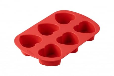 Wilton Heart Silicone Mould 6 Cavity