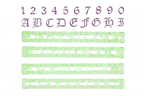 FMM: Alphabet & Number Old English (Uppercase)