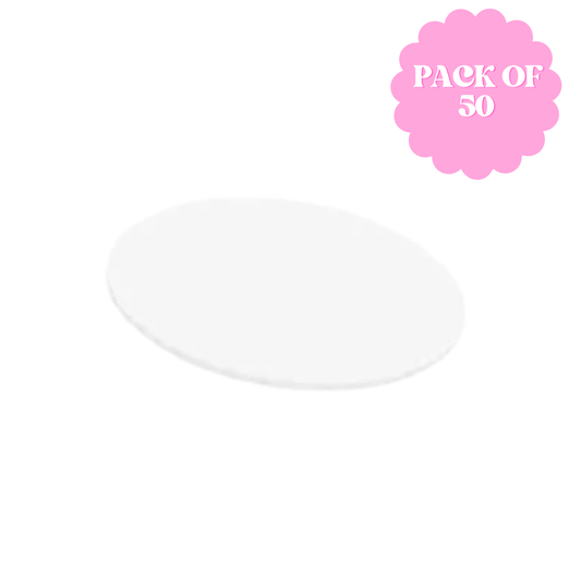 BULK 5mm WHITE MDF BOARD - MATT ROUND