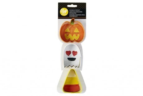 Wilton : Metal Cutter Set - Pumpkin, Ghost, Candy Corn - Set of 3