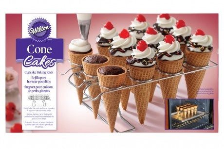 WILTON : CUPCAKE CONE 12 CAVITY BAKING RACK