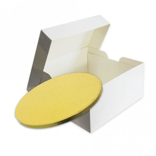 Cake Board and Box - Gold