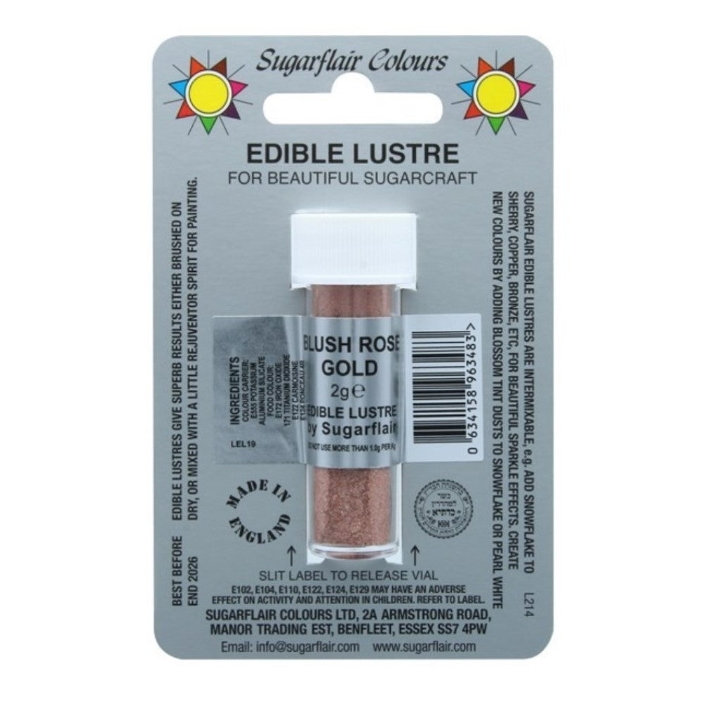 SUGARFLAIR - Edible Lustre Dusting Colours 2g (36 Colours)