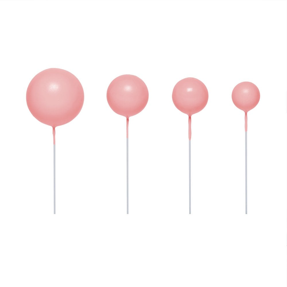 Candy Pink - Sphere Cake Deco Balls (Pack Of 5)