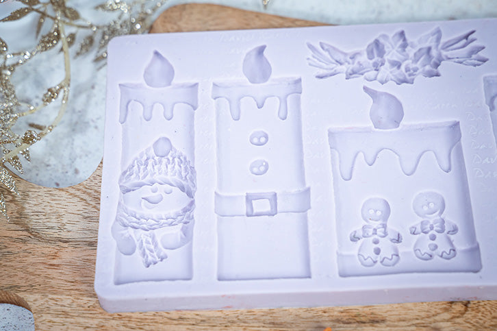 Christmas Candles Silicone Mould