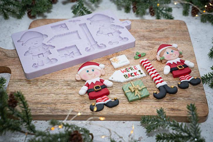 Christmas Elves Silicone Mould