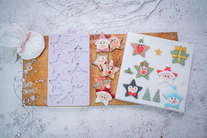 Christmas Stars Silicone Mould