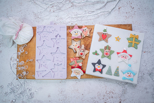 Christmas Stars Silicone Mould