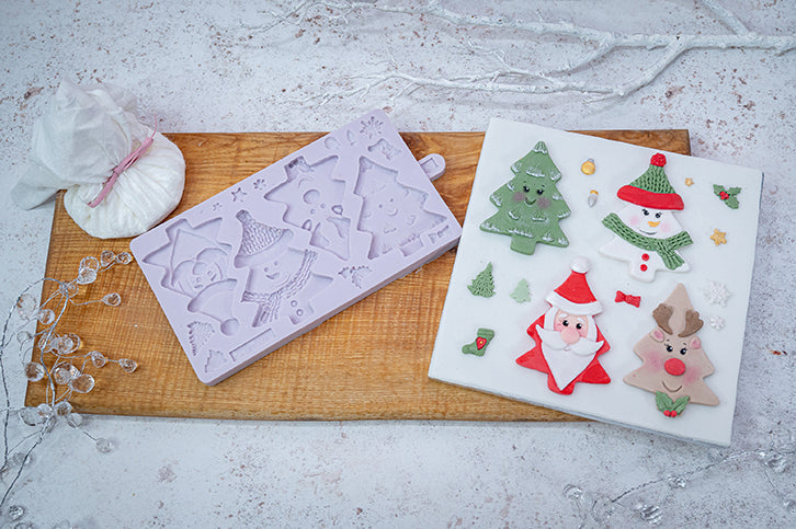 Christmas Tree Characters Silicone Mould