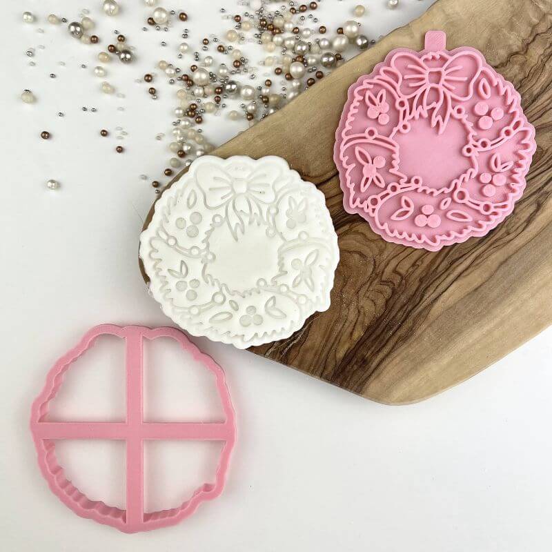 Christmas Wreath Cookie Cutter and Embosser