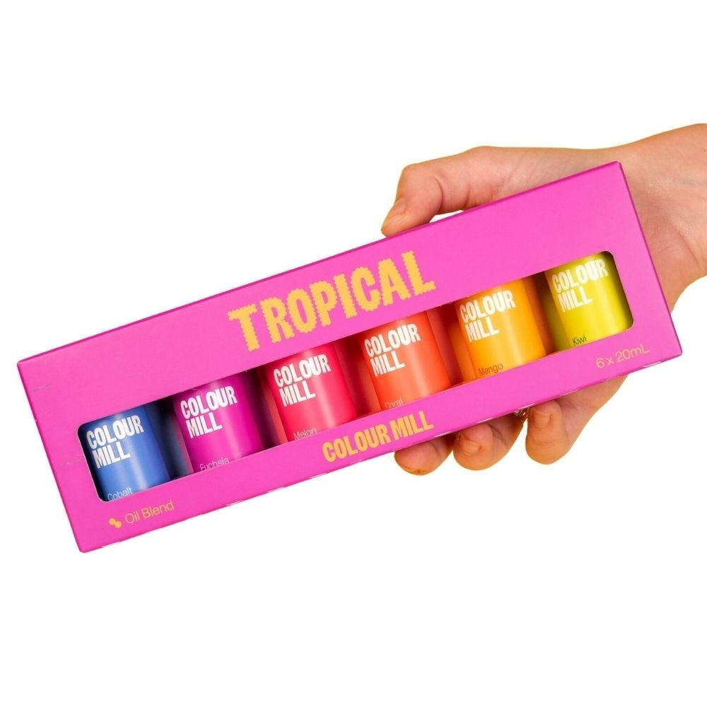 COLOUR MILL Tropical Colours - Gift Set of 6 Oil Based Colouring