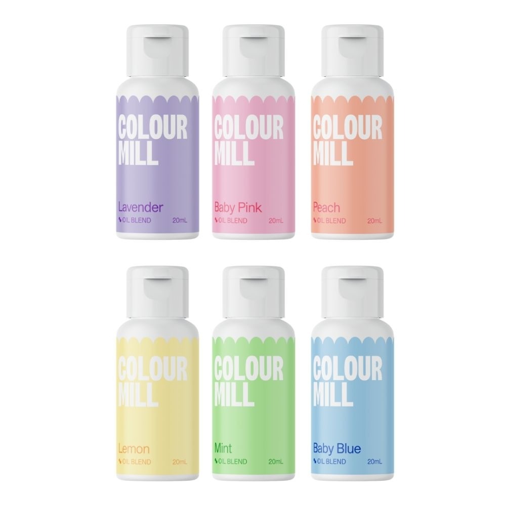 COLOUR MILL Pastel Colours - Gift Set of 6 Oil Based Colouring