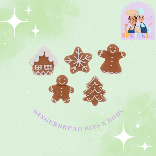 EDIBLE GINGERBREAD "Bits "n" Bobs"  - OHSOSPRINKLE