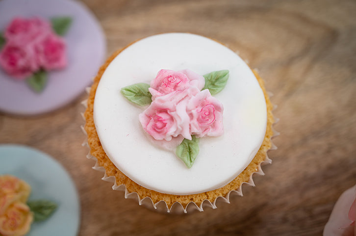 Cupcake Top - Three Roses Silicone Mould