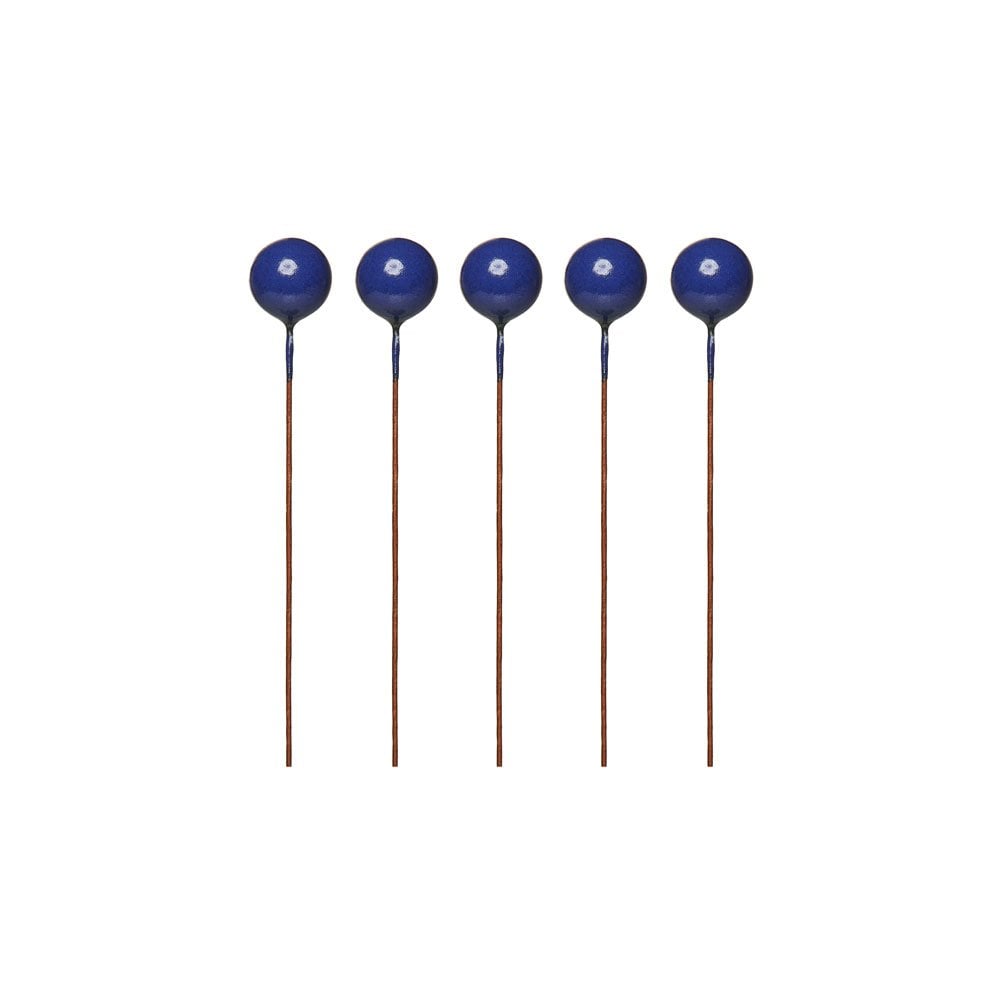 Dark Blue - Sphere Cake Deco Balls (Pack Of 5) - 1cm