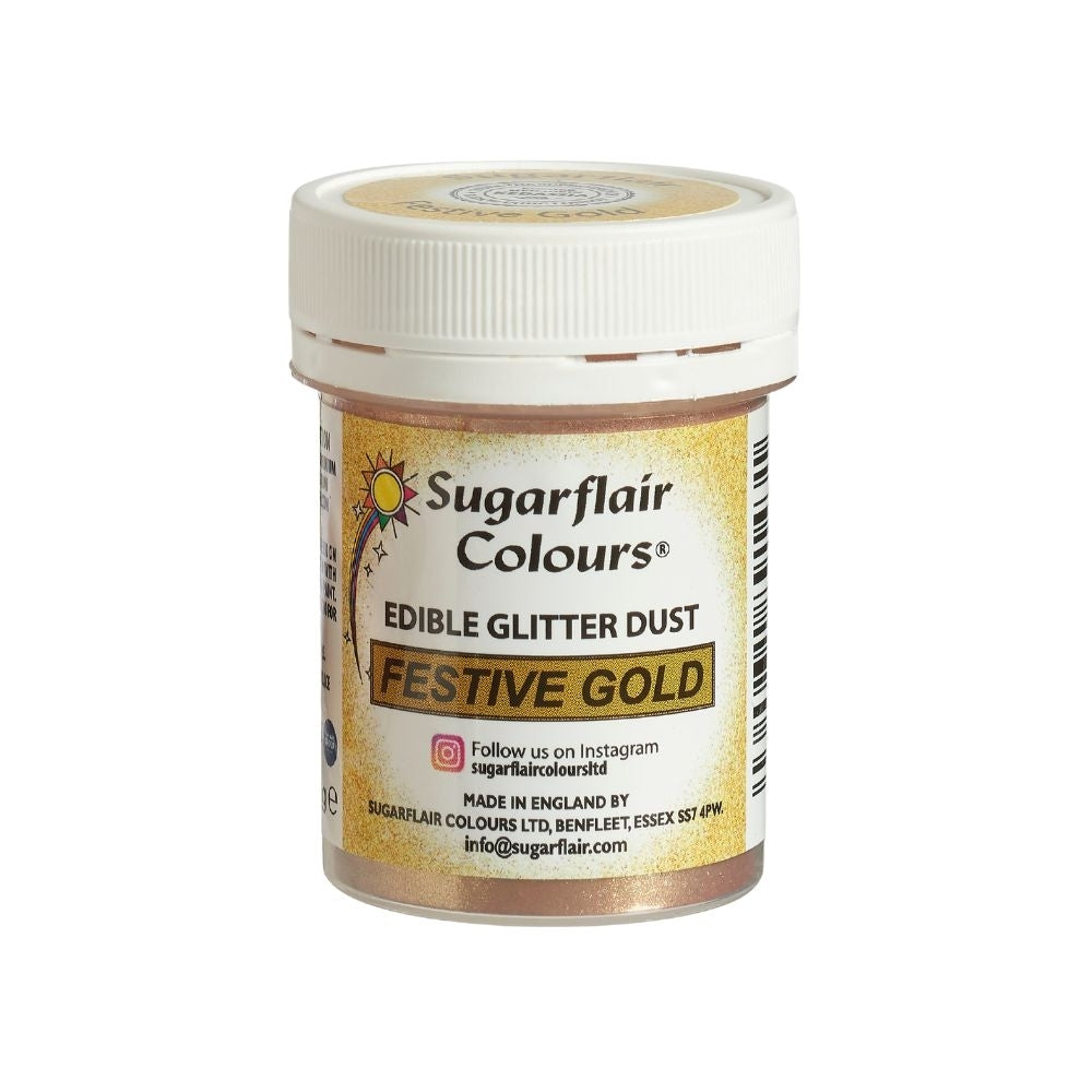 SUGARFLAIR - Edible Glitters Dust 10g (6 Colours)