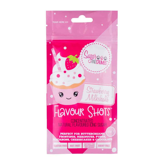 Strawberry Milkshake - Flavour Shots - Concentrated Icing Sugar 50g