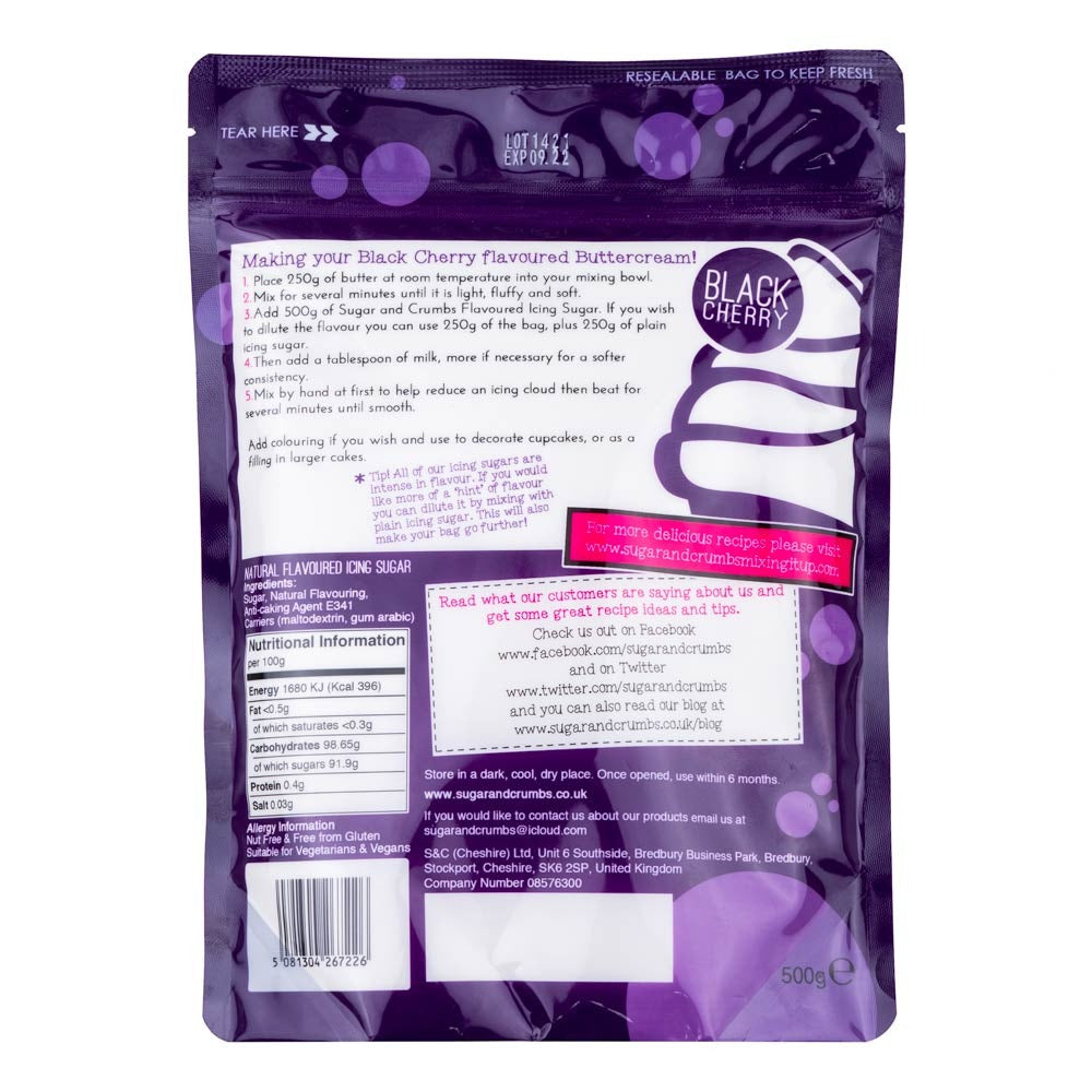 Black Cherry - Flavoured Icing Sugar 500g