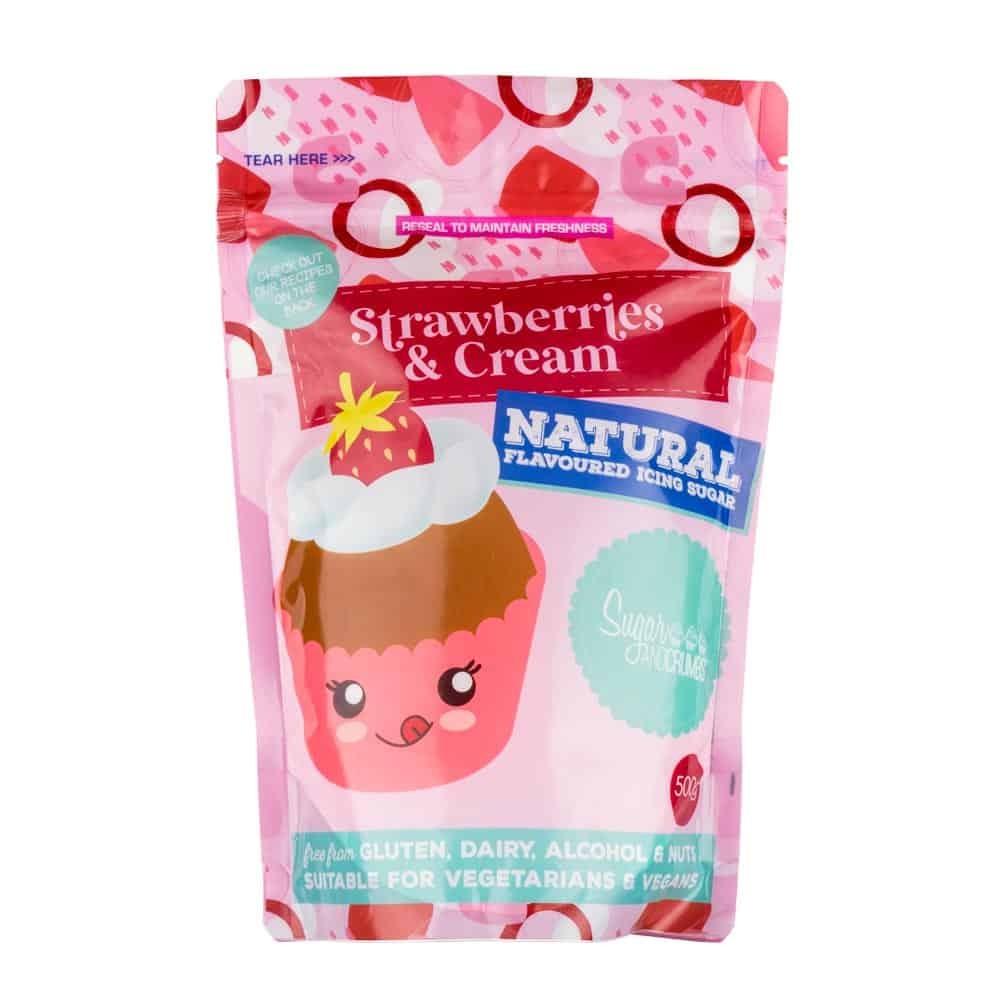 Strawberries & Cream - Flavoured Icing Sugar 500g