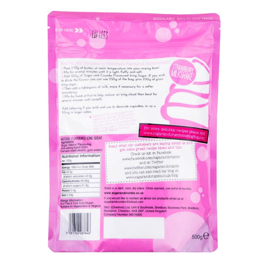 Strawberry Milkshake - Flavoured Icing Sugar 500g