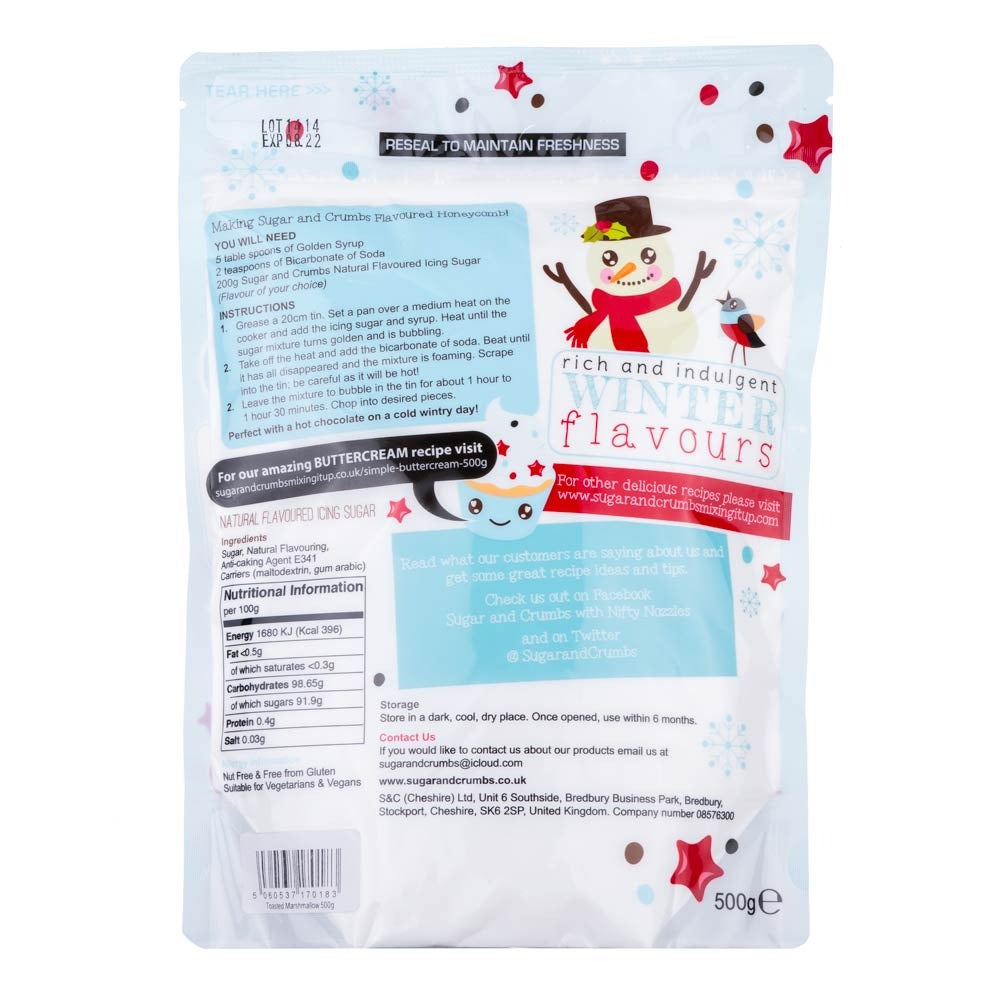 Toasted Marshmallow - Flavoured Icing Sugar 500g