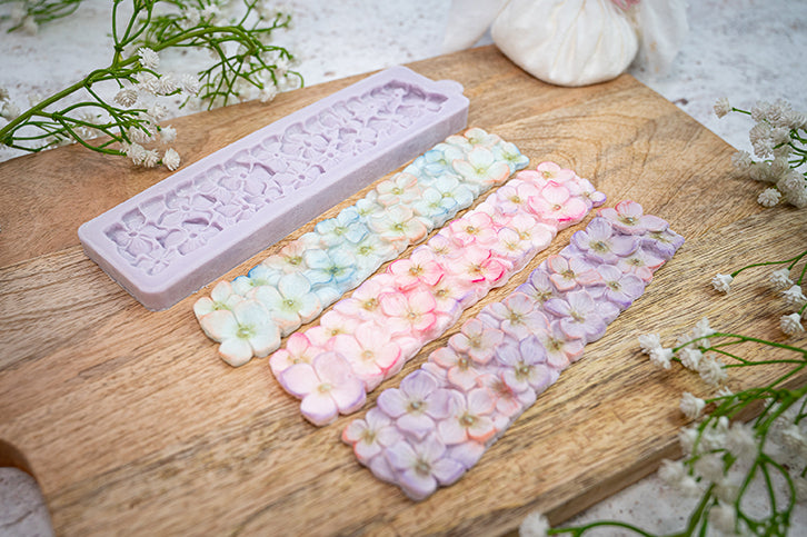 Hydrangea Border Silicone Mould