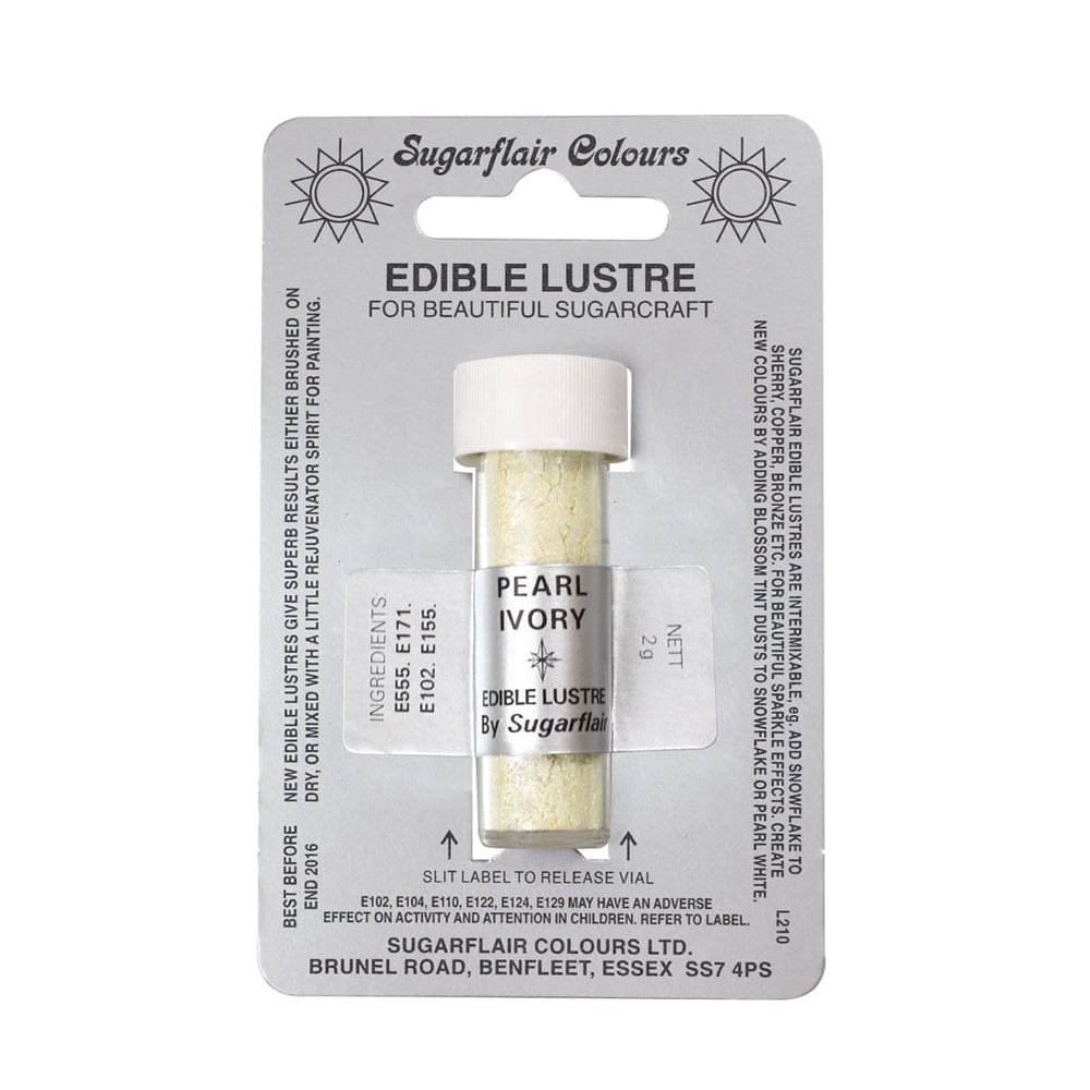 SUGARFLAIR - Edible Lustre Dusting Colours 2g (36 Colours)