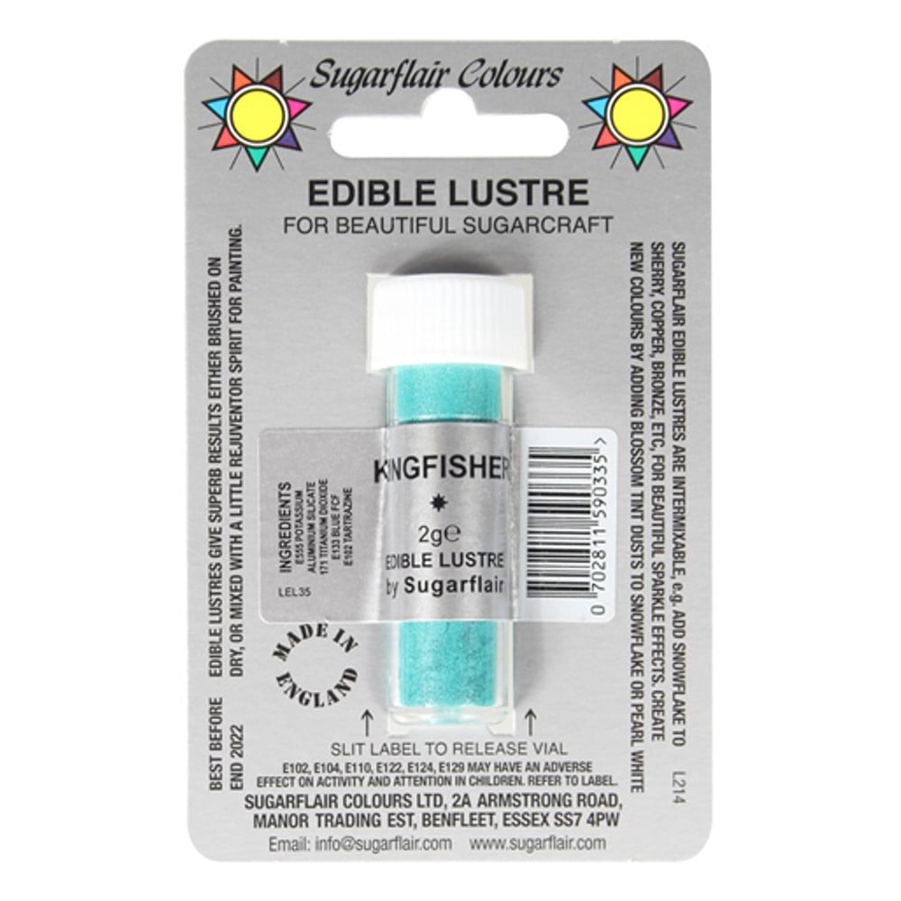 SUGARFLAIR - Edible Lustre Dusting Colours 2g (36 Colours)