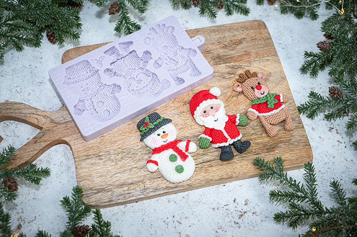 Knitted Christmas Silicone Mould