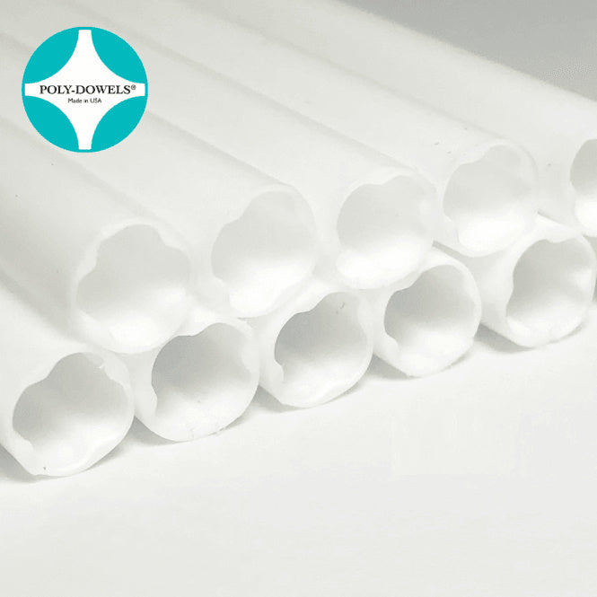 Large 16" White Cake Dowel