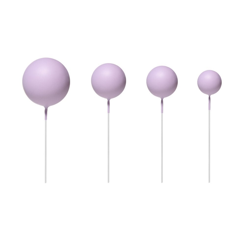 Light Purple - Sphere Cake Deco Balls (Pack Of 5)