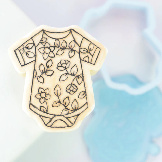 OUTboss STAMP N CUT - Floral Baby Grow