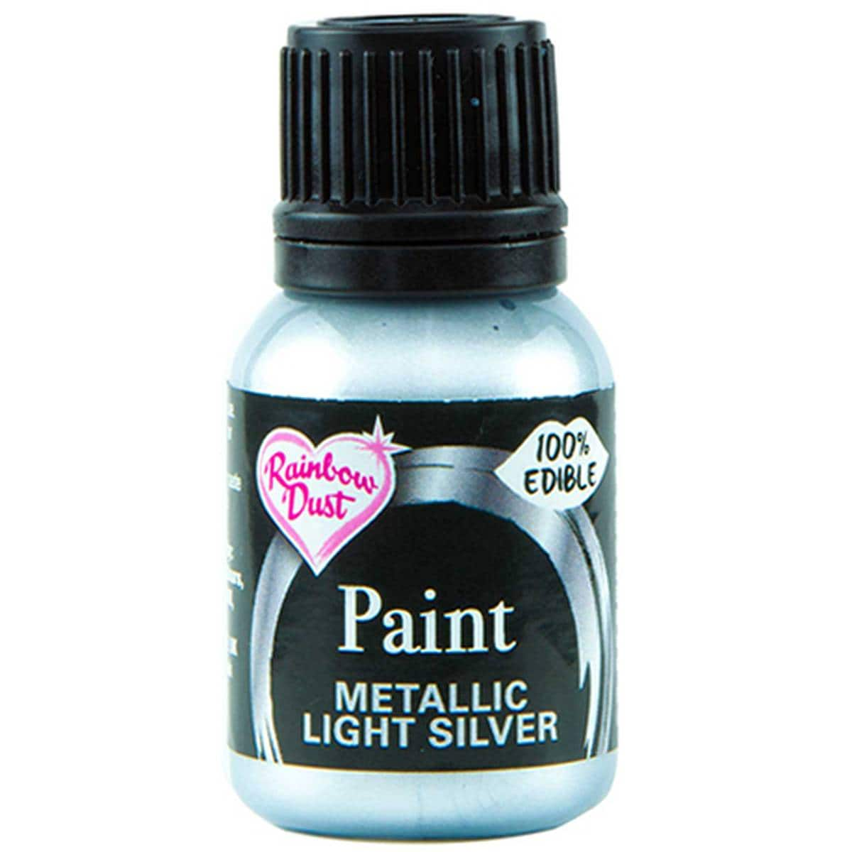 Rainbow Dust: Edible paint - Light Silver