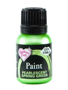 Rainbow Dust: Edible paint - Pearlescent Spring Green