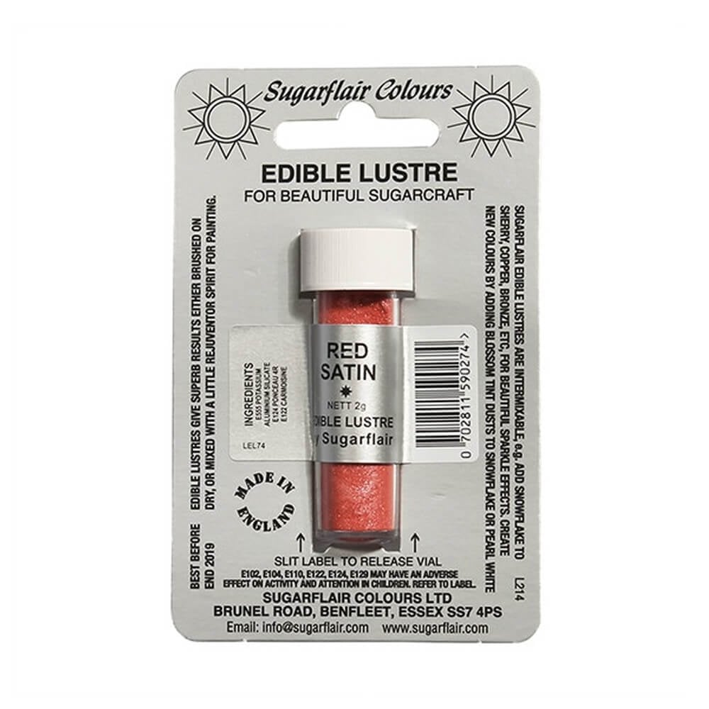 SUGARFLAIR - Edible Lustre Dusting Colours 2g (36 Colours)