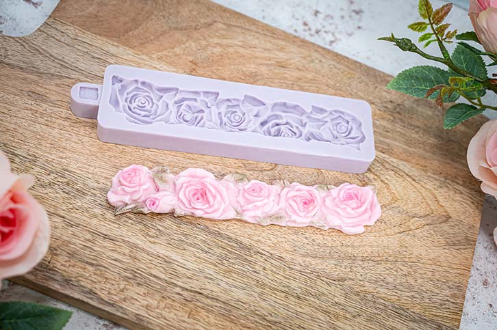 Rose Border Silicone Mould