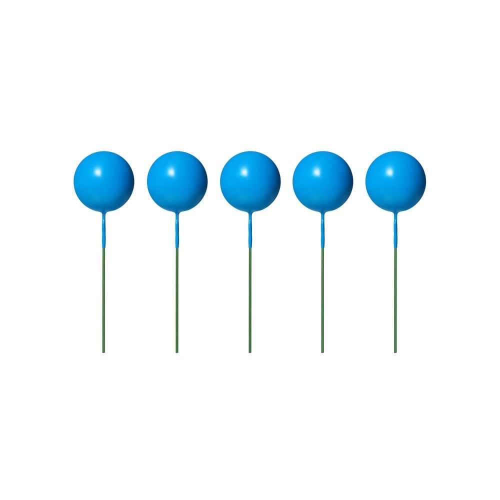 Royal Blue Smooth - Sphere Cake Deco Balls (Pack Of 5)