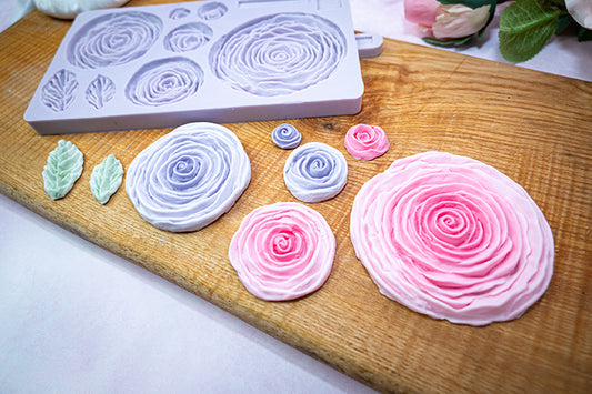 Ruffled Roses Silicone Mould