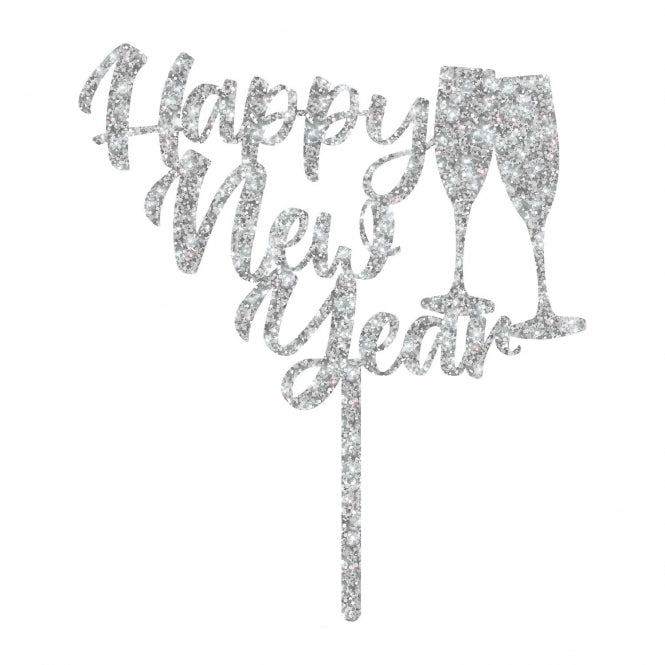 MAKE A WISH - Happy New Year Cupcake Topper