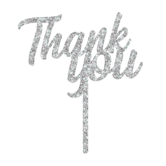 MAKE A WISH - Classic Thank You Cake Topper