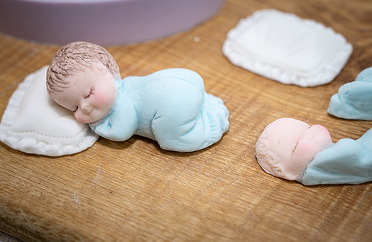 Sleeping Baby & Pillow Silicone Mould